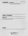Virgil Thomson, Autumn Strings, Harp and Percussion Partitur + Stimmen