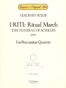 Giacinto Scelsi, I Riti: Ritual March - The Funeral of Achilles Percussionensemble Partitur + Stimmen