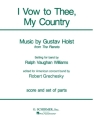 Gustav Holst_Ralph Vaughan Williams, I Vow To Thee My Country Concert Band Partitur + Stimmen