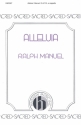Ralph Manuel, Alleluia SATB and Piano Chorpartitur
