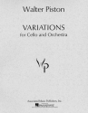 Walter Piston, Variations for Cello and Orchestra (1966) Cello and Orchestra Partitur