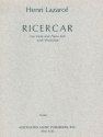 Henri Lazarof, Ricercare (1968) Viola, Piano and Orchestra Partitur
