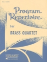 Program Repertoire  for brass quartet full score