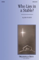 John Purifoy, Who Lies in a Stable? SATB Chorpartitur