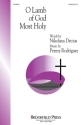 Penny Rodriguez, O Lamb of God Most Holy SATB Chorpartitur