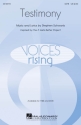 Stephen Schwartz, Testimony SATB Chorpartitur