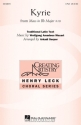 Wolfgang Amadeus Mozart, Kyrie (from The Mass In B-flat Major #1) 3-Part Choir Chorpartitur
