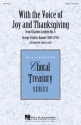 Georg Friedrich Hndel, With the Voice of Joy and Thanksgiving SATB Chorpartitur