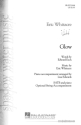 Glow for mixed choir and piano (opt. string accompaniment) score