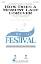 How Does a Moment Last Forever SATB Chorpartitur