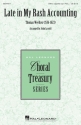 Thomas Weelkes, Late in My Rash Accounting Mixed Choir [SAB] Chorpartitur