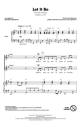 Let It Be for 2-part choir and piano choral score