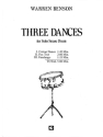 Warren Benson, Three Dances Percussion Buch