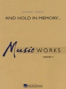 Johnnie Vinson, And Hold In Memory... Concert Band Partitur
