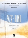 Fanfare and Flourishes for 5-part flexible band and opt. strings score and parts