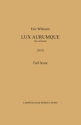 Eric Whitacre, Lux Aurumque Orchestra Partitur