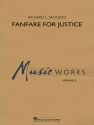 Richard L. Saucedo, Fanfare for Justice Concert Band/Harmonie Partitur + Stimmen