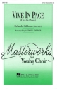 Orlando Gibbons, Vive in Pace 3-Part Choir Chorpartitur