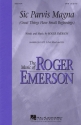 Roger Emerson, Sic Parvis Magna SATB Chorpartitur