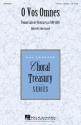 Toms Luis de Victoria, O Vos Omnes SATB a Cappella Chorpartitur