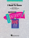 I Need To Know Concert Band Partitur + Stimmen