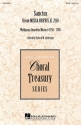 Wolfgang Amadeus Mozart, Sanctus from Missa Brevis, K. 258 SATB Chorpartitur