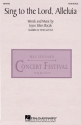 Joyce Eilers, Sing to the Lord, Alleluia SSAB Chorpartitur