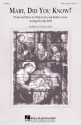 Mary, Did You Know? for female choir (SSAA) a cappella choral score
