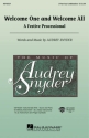 Audrey Snyder, Welcome One and Welcome All 2-Part Choir Chorpartitur