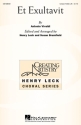 Et Exultavit Unison Chorpartitur