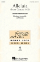 Johann Sebastian Bach, Alleluia 3-Part Choir Chorpartitur