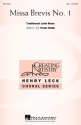 Peter Robb, Missa Brevis No. 1 SSA Chorpartitur