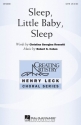 Robert Cohen, Sleep, Little Baby, Sleep SATB Chorpartitur