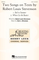 Bret L. Silverman, Two Songs on Texts by Robert Louis Stevenson Unison Chorpartitur