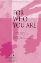 Marty Sampson, For Who You Are SATB Chorpartitur