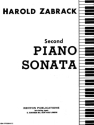 Harold Zabrack, Piano Sonata No. 2 Klavier Buch