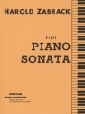 Harold Zabrack, Piano Sonata No. 1 Klavier Buch