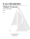 Lalo Schifrin, 3 Tangos for Flute, Harp and Strings Flute, Harp and Strings Partitur
