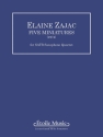 Elaine Zajac, 5 Miniatures Saxophonquartett Partitur + Stimmen