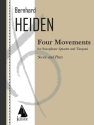 Bernhard Heiden, Four Movements Woodwind Quartet and Timpani Partitur + Stimmen