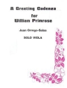 Juan Orrego-Salas, Greeting Cadenza Viola Buch