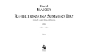 David Baker, Reflections on a Summer's Day Cello Ensemble Partitur