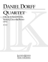 Daniel Dorff, Quartet for Alto Sax, Violin, Cello and Piano Alto Saxophone, Violin, Violoncello and Piano Partitur