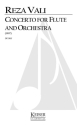 Reza Vali, Concerto for Flute and Orchestra Flute and Orchestra Partitur