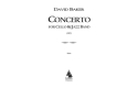 David Baker, Concerto for Cello and Jazz Band Jazz Ensemble Partitur