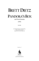 Brett William Dietz, Pandora's Box Wind Ensemble Partitur