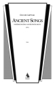David Liptak, Ancient Songs Baritone and Chamber Ensemble Partitur