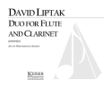 David Liptak, Duo for Flute and Clarinet Flte und Klarinette Buch