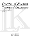 Gwyneth Walker, Theme and Variation Flte und Klavier Buch
