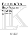 Frederick Fox, Hear Again in Memory Saxophone Buch